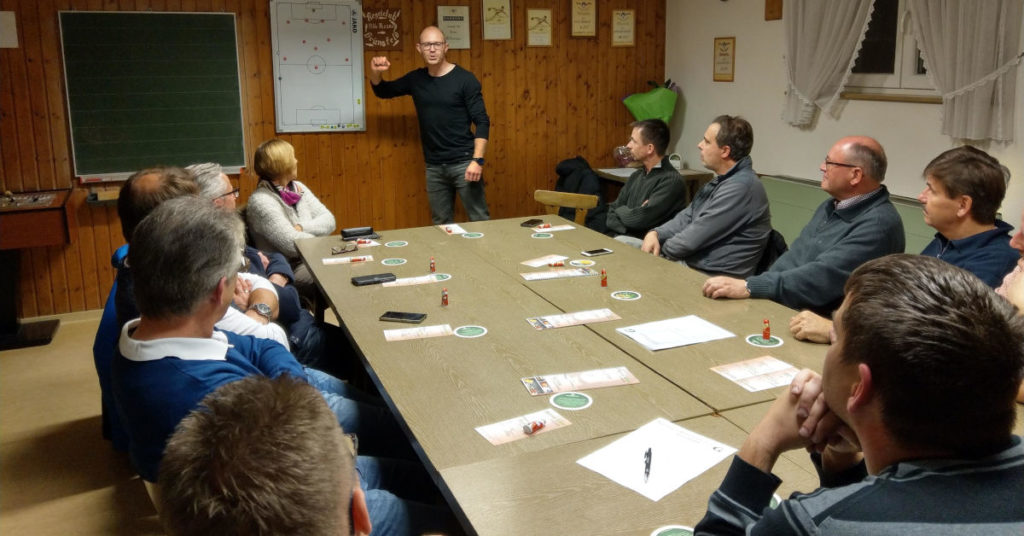 Florian Galuschka beim Gewerbeverein Großrinderfeld