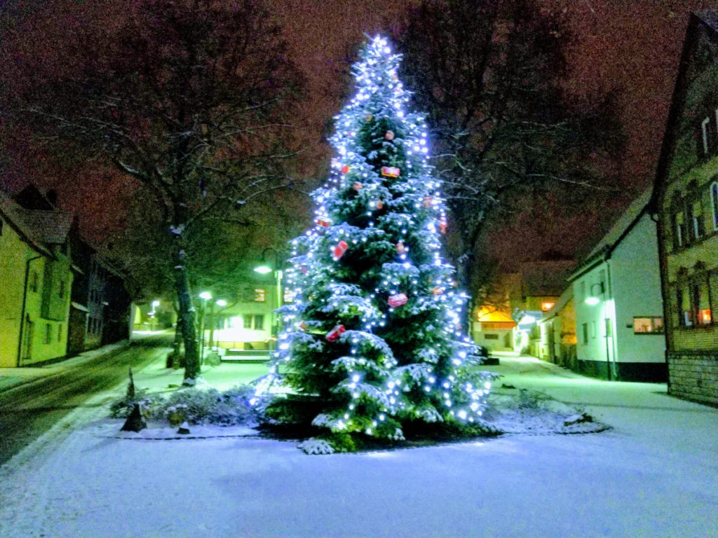 Weihnachtsbaum in Großrinderfeld (2019)