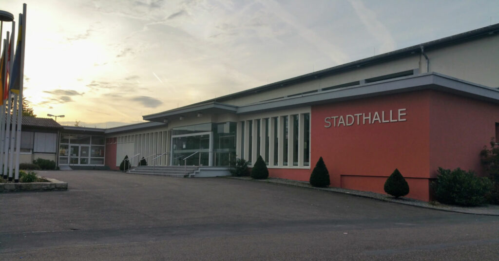 Foto der Stadthalle in Tauberbischofsheim