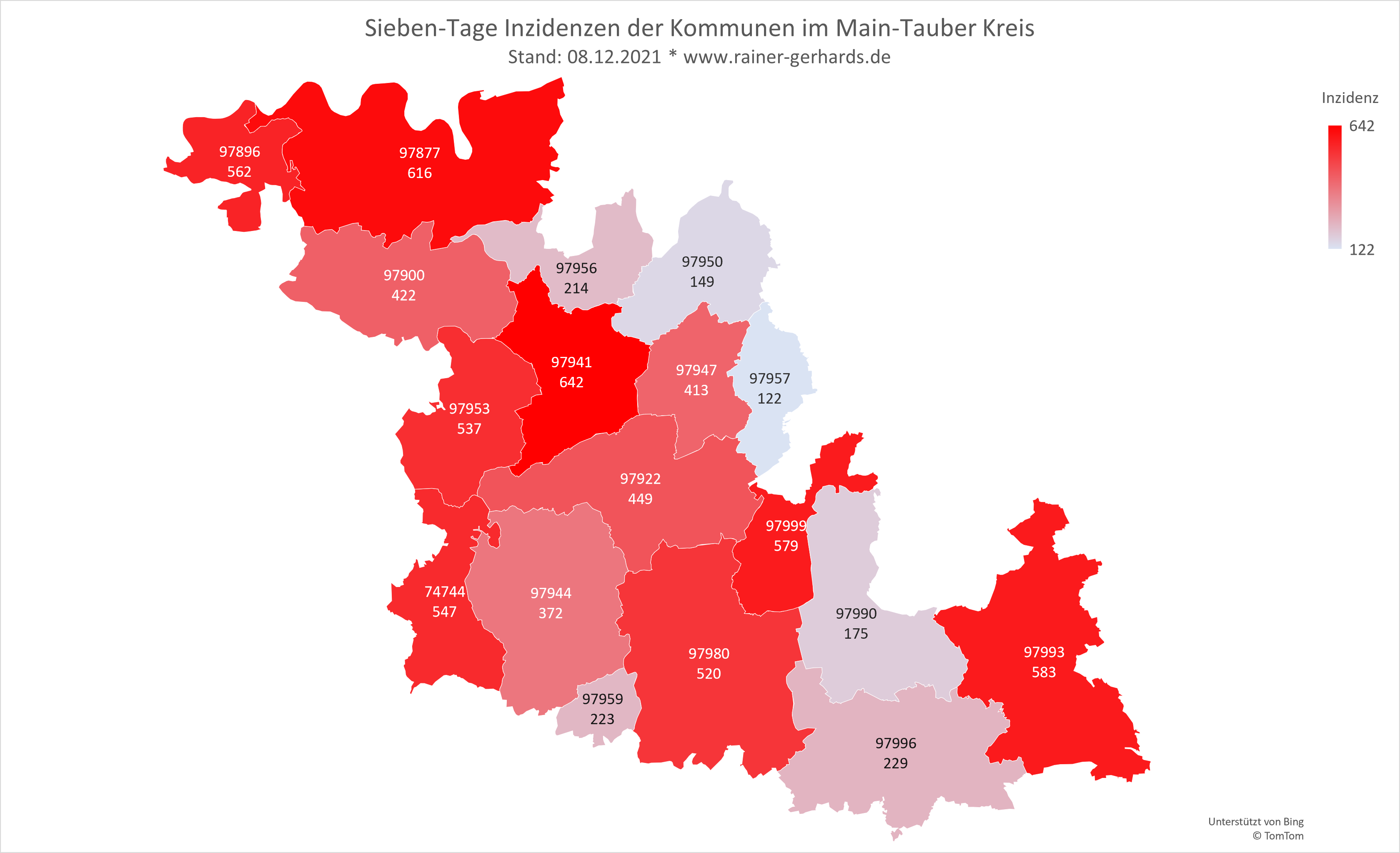 Corona-Fälle im Main Tauber Kreis