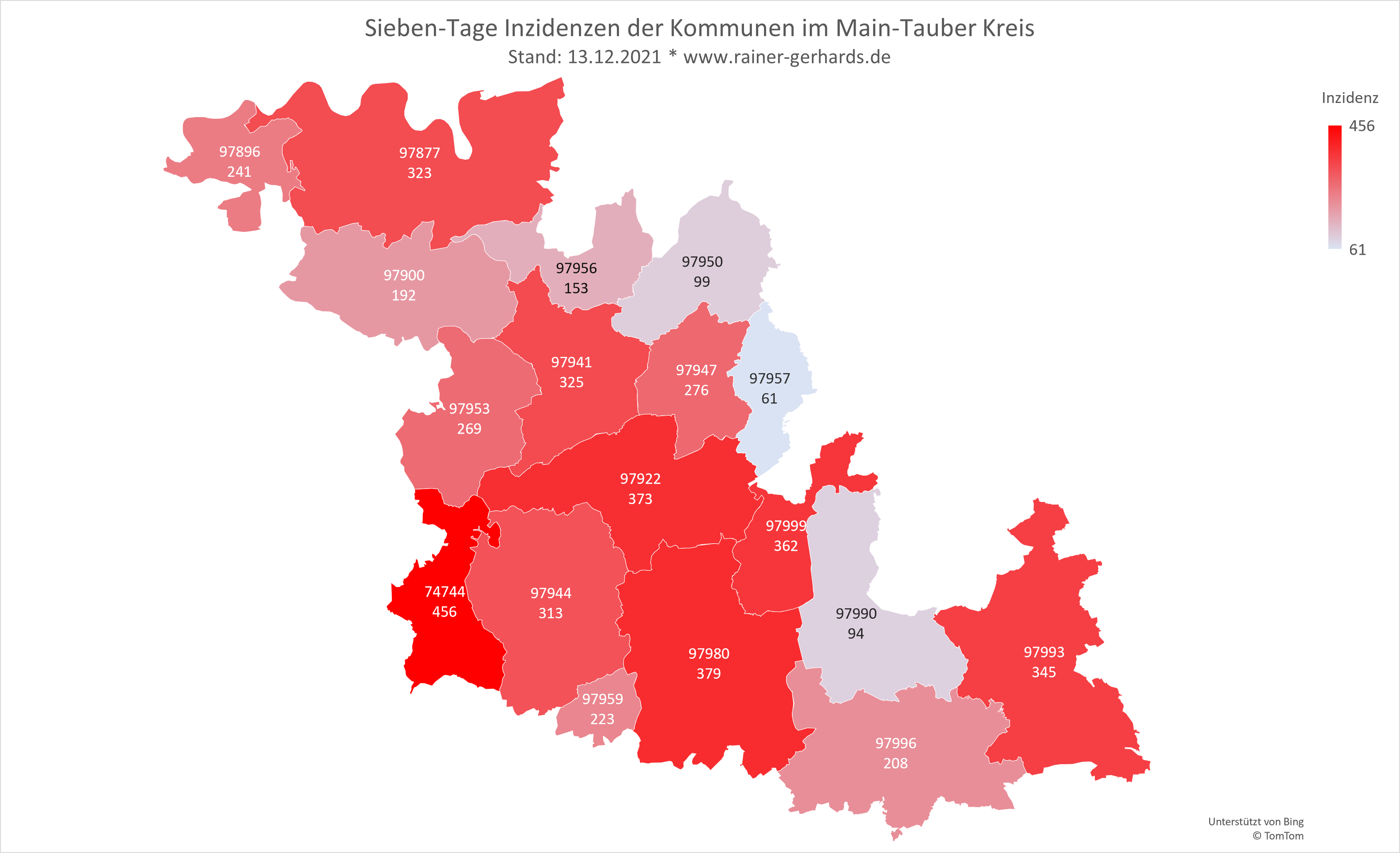 Corona-Fälle im Main Tauber Kreis