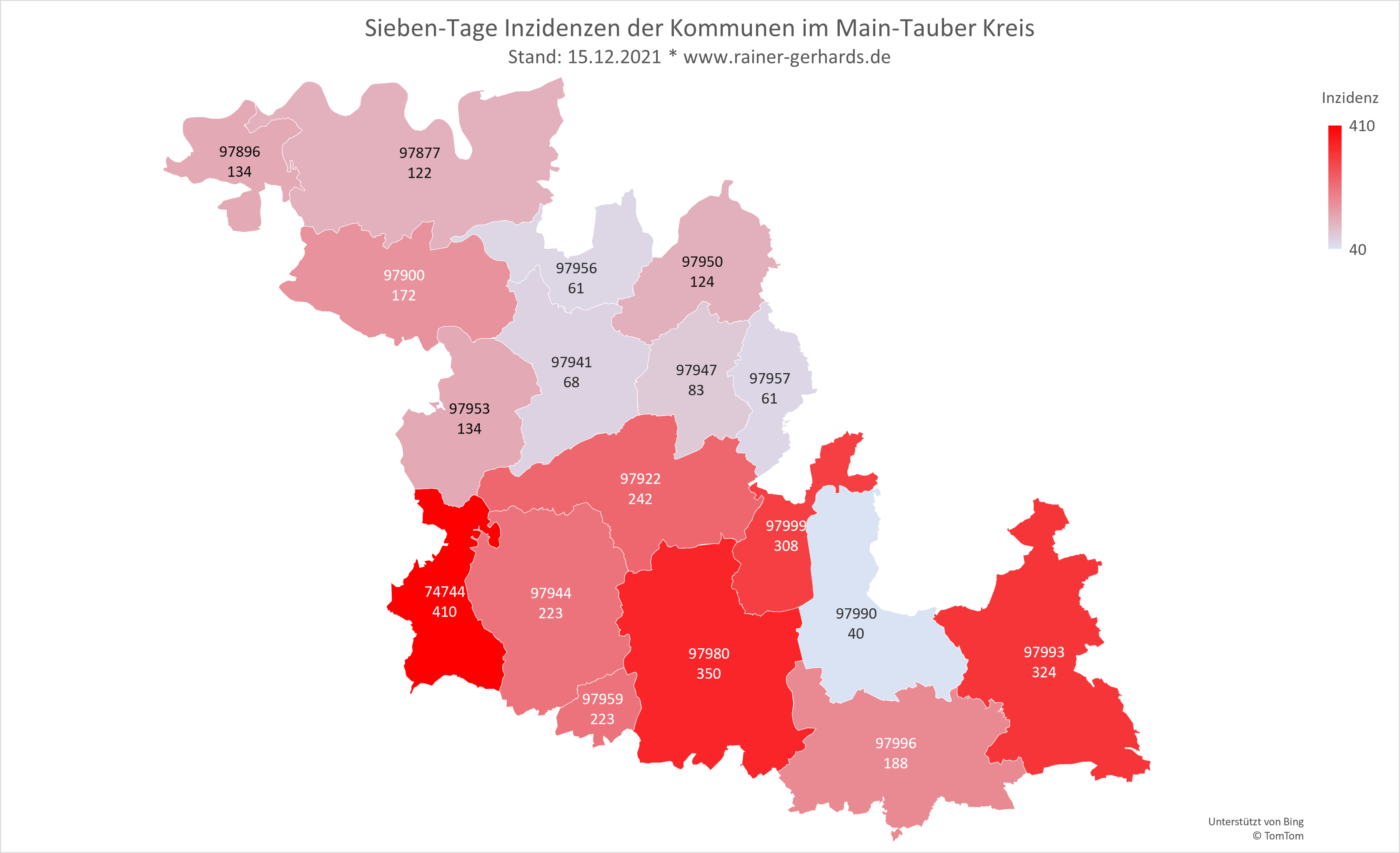Corona-Fälle im Main Tauber Kreis