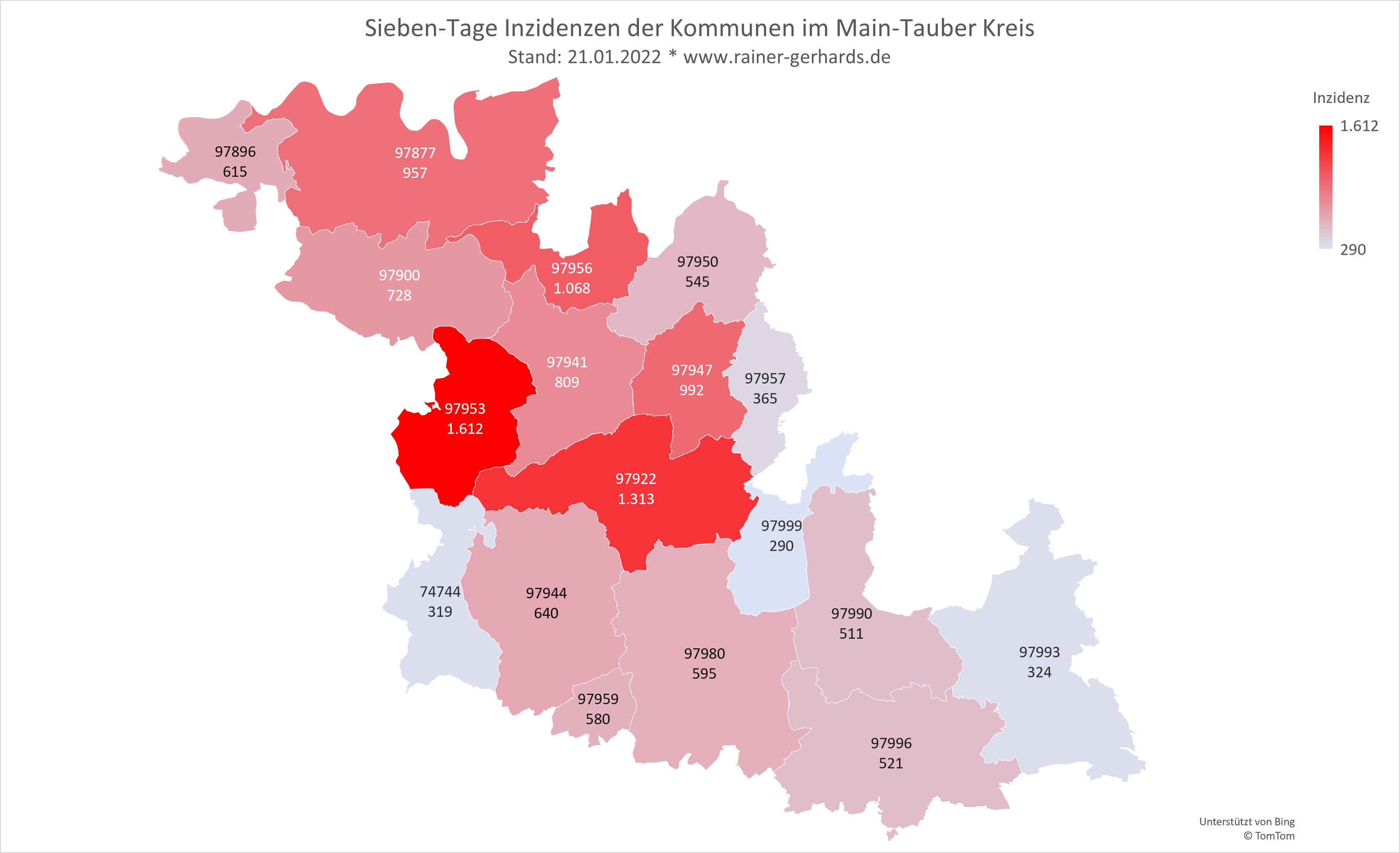 Corona-Fälle im Main Tauber Kreis