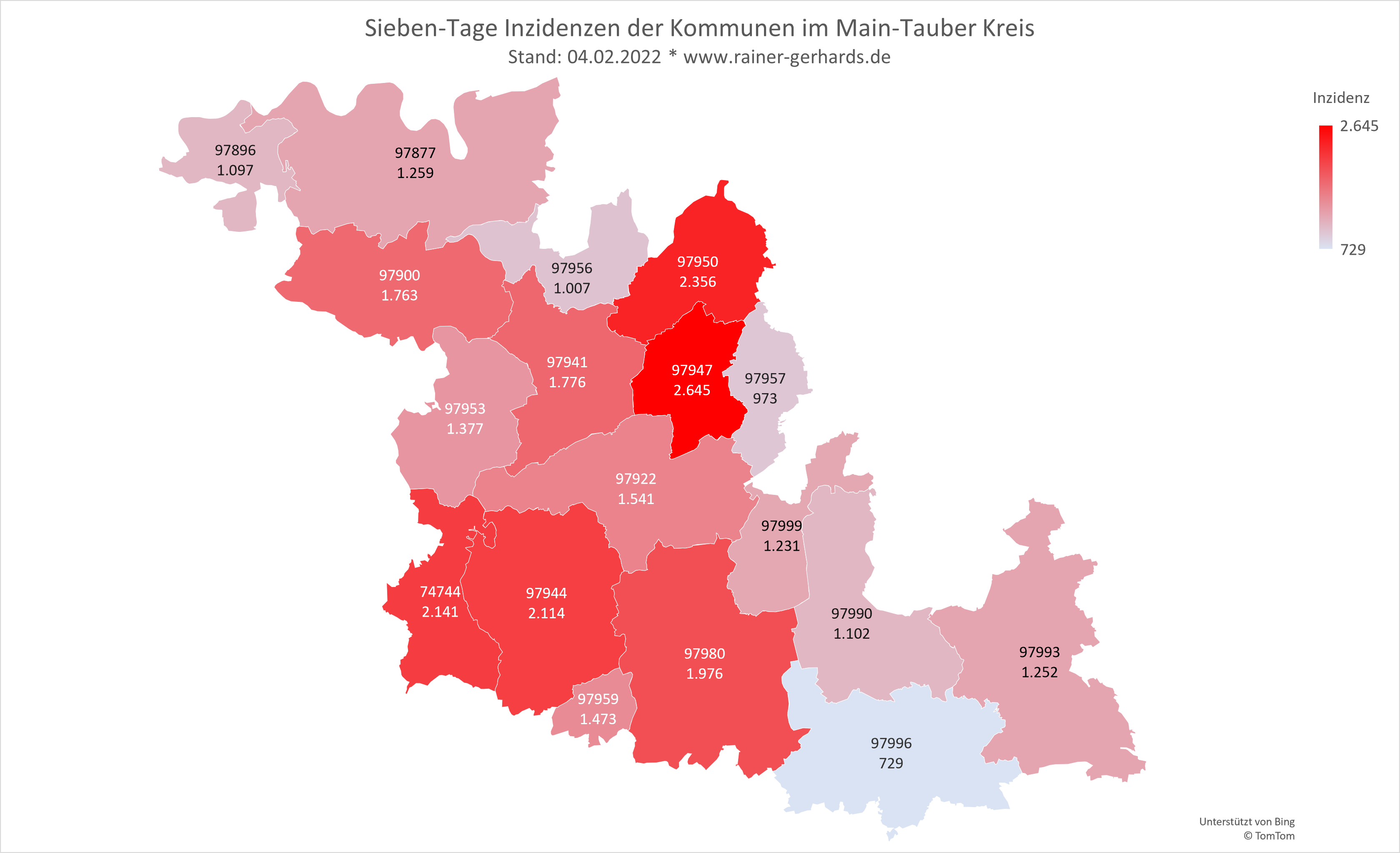 Corona-Fälle im Main Tauber Kreis