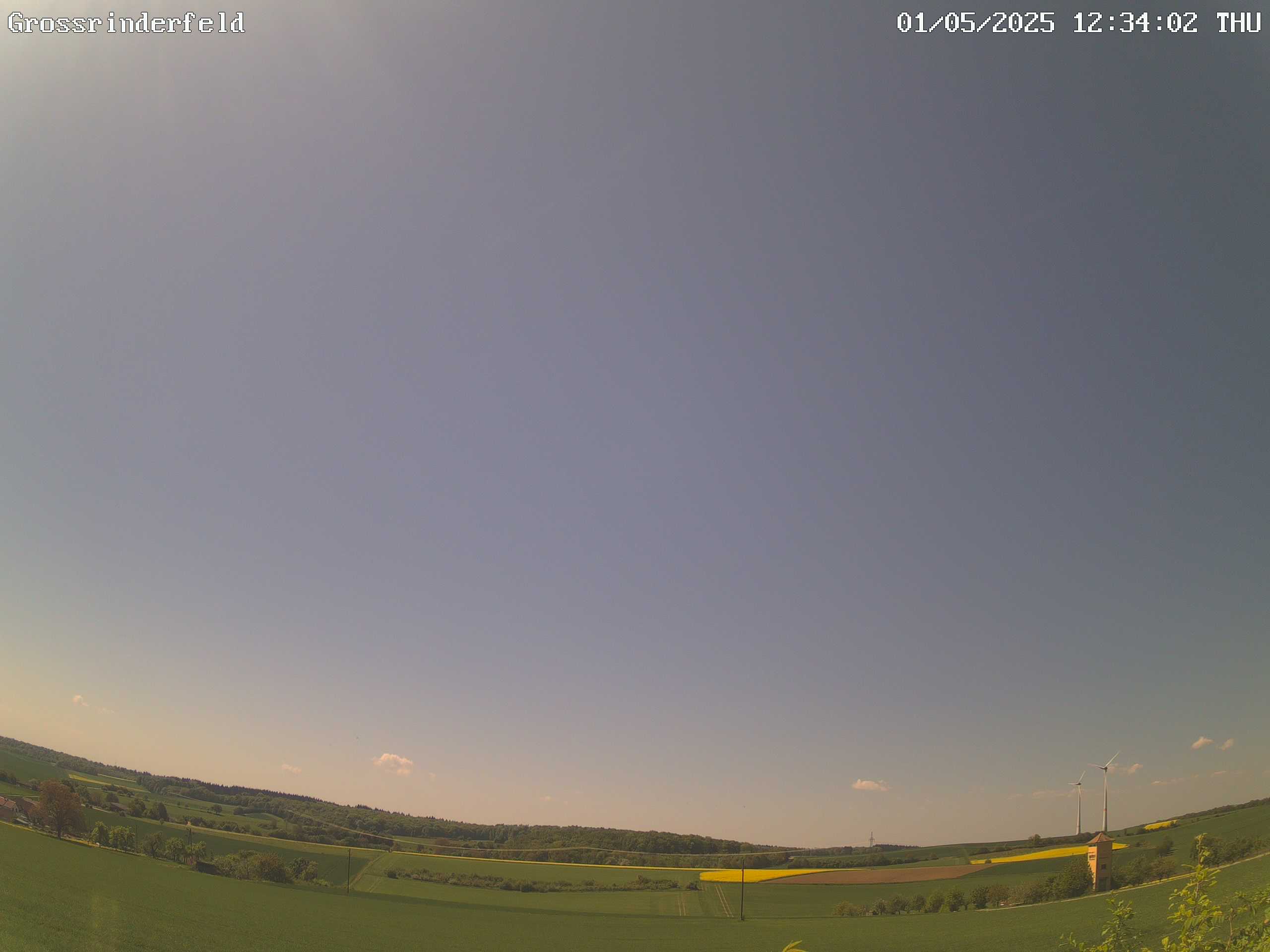 Webcam Großrinderfeld - Klick für noch größeres Bild Webcam Großrinderfeld (Himmel)