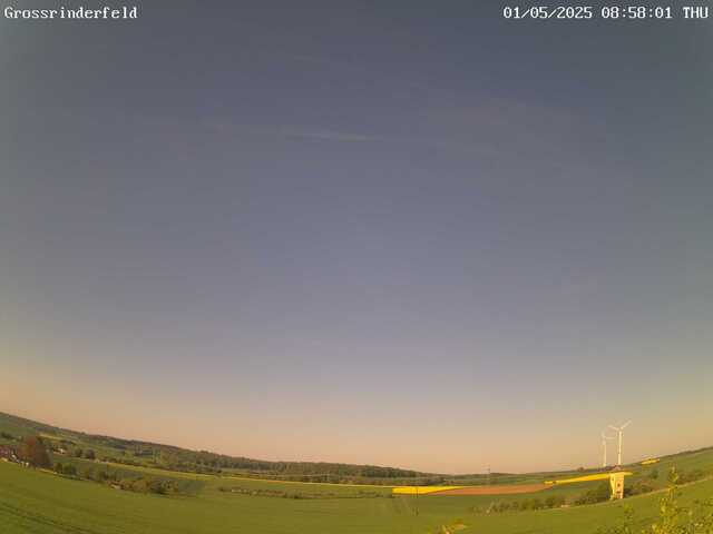 Bild der Wolken-Webcam Großrinderfeld