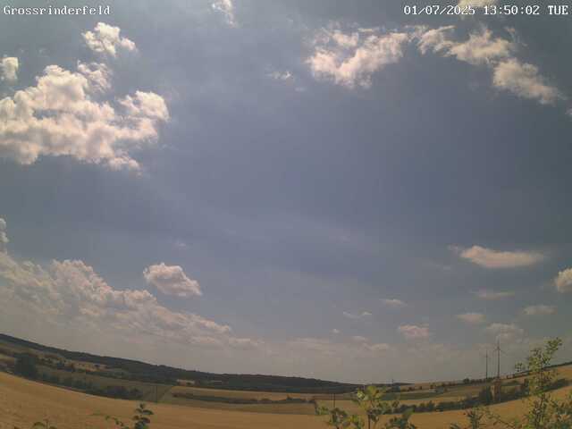 Bild der Wolken-Webcam Großrinderfeld