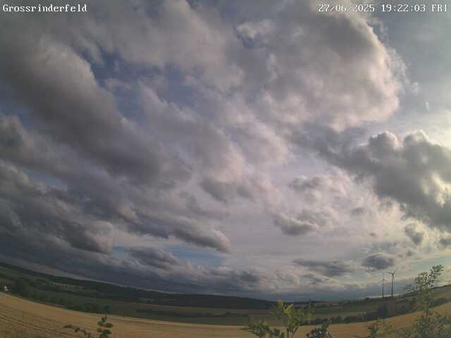Bild der Wolken-Webcam Großrinderfeld